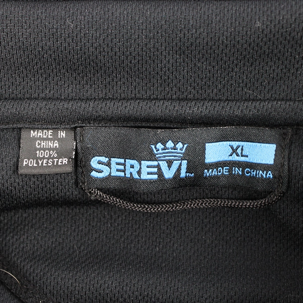 Serevi Rugby Polo Shirt in Black Men's Size XL