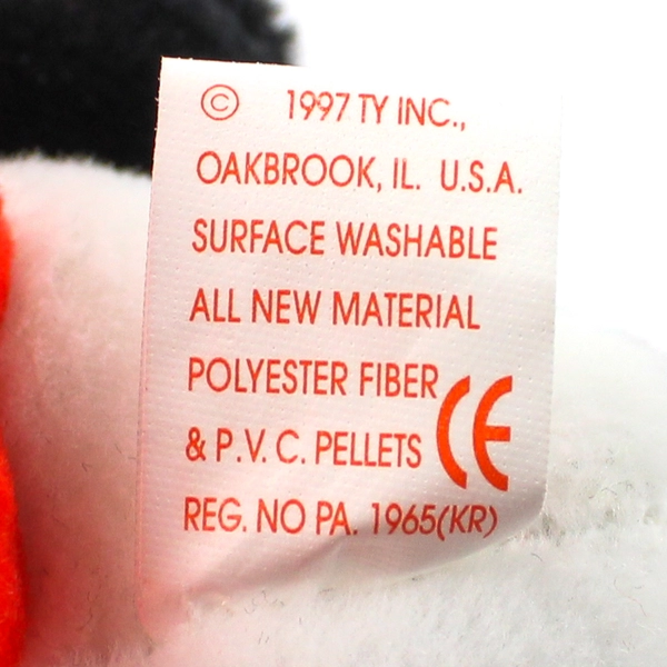 TY Beanie Baby Puffer 1997 Puffin Bird W/ Tag Plush Doll Toy