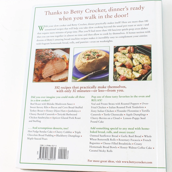 Betty Crocker Come Home to Dinner Cookbook 2004 Slow Cooker Recipes HC 