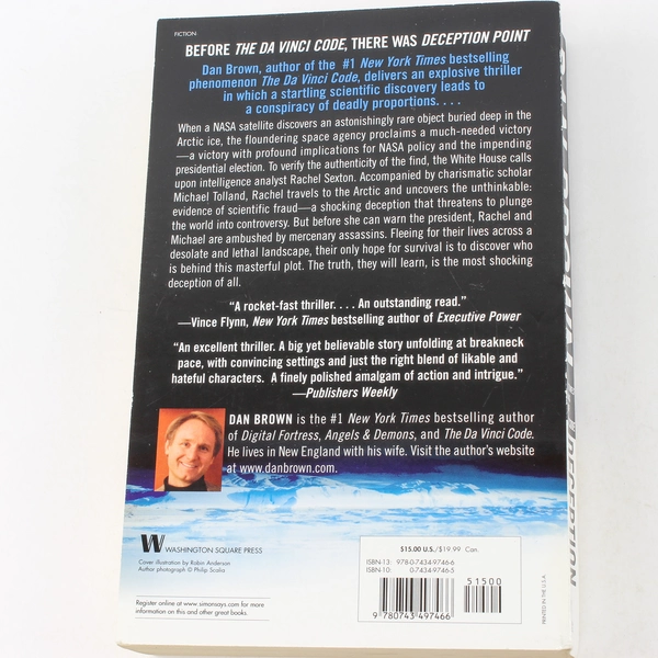 Deception Point by Dan Brown 2006 Paperback Book - Good Condition