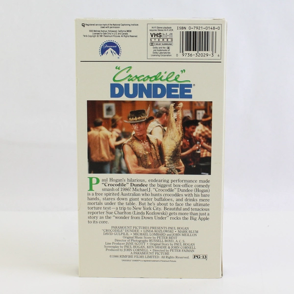 Crocodile Dundee VHS Tape 1991 Paul Hogan Movie