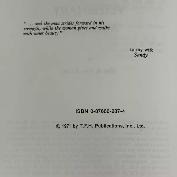 Dog Owner's Encyclopedia of Veterinary Medicine by A. Hart 1970 Hardcover