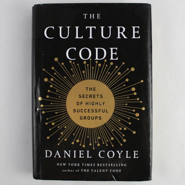 The Culture Code by Daniel Coyle 2018 Hardcover - Worn Dust Jacket & Stains