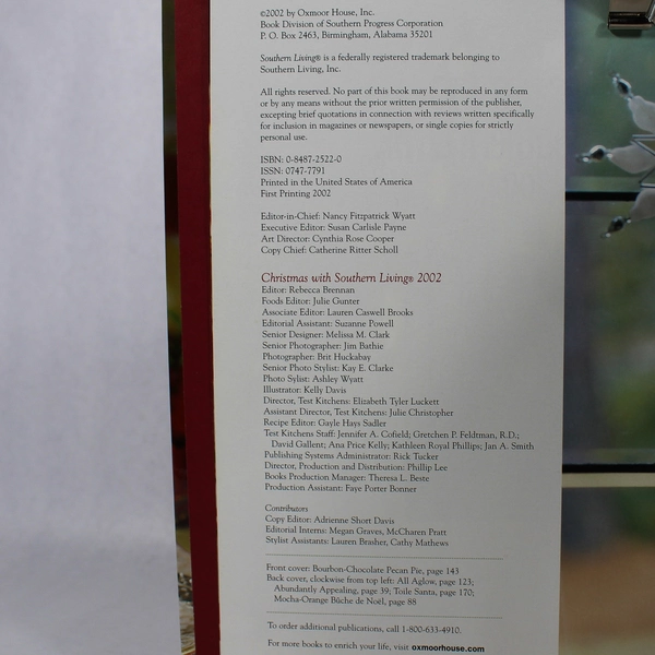 Christmas with Southern Living 2002 HC Book - Pre-Owned Holiday Recipes