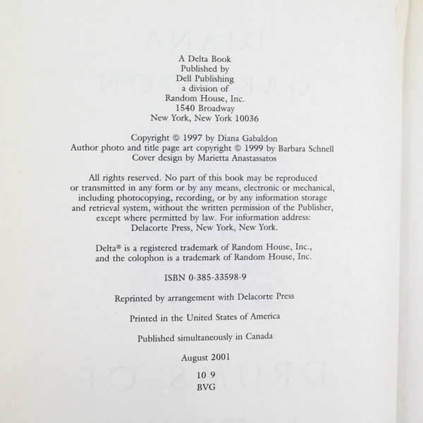 Drums of Autumn Paperback by Diana Gabaldon - Outlander Series - Pre-Owned
