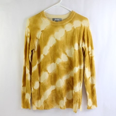 Marled Reunited Clothing Yellow Tie Dye Sweater Women's Small