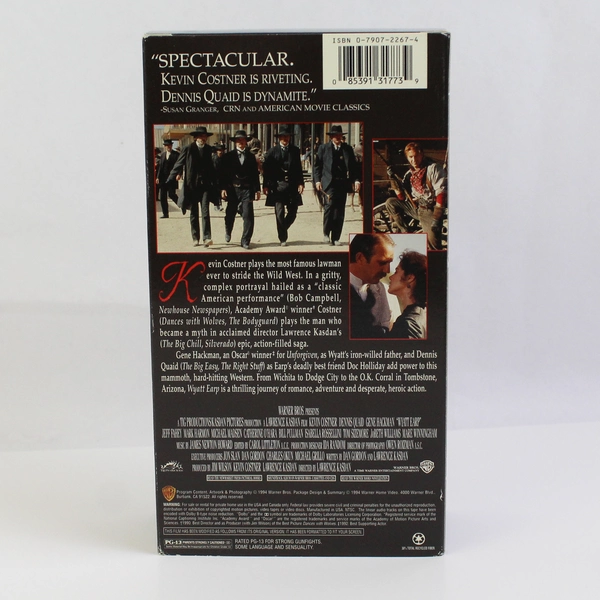 Box Set Wyatt Earp VHS Tape 1994 Gene Hackman Movie