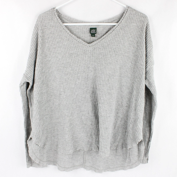 Wild Fable Gray Long-Sleeved Shirt Women's Size Small