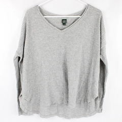 Wild Fable Gray Long-Sleeved Shirt Women's Size Small