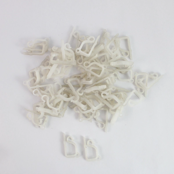 Lot of 309 Adams & Holiday Living Clear Plastic Light Clips, 100 S-Hook from HL