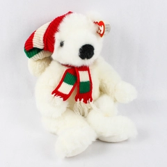Large TY Beanie Baby Holiday Bear 1997 W/ Tag Plush Doll Toy 14" Style 5700