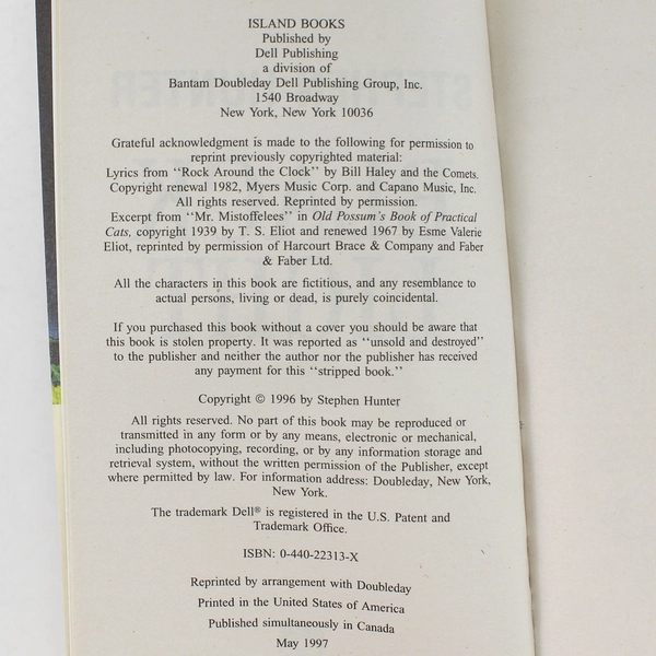 Black Light by Stephen Hunter 1997 Paperback