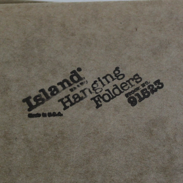 Lot of 25 Island and Unbranded Brown Hanging File Folders Letter Size