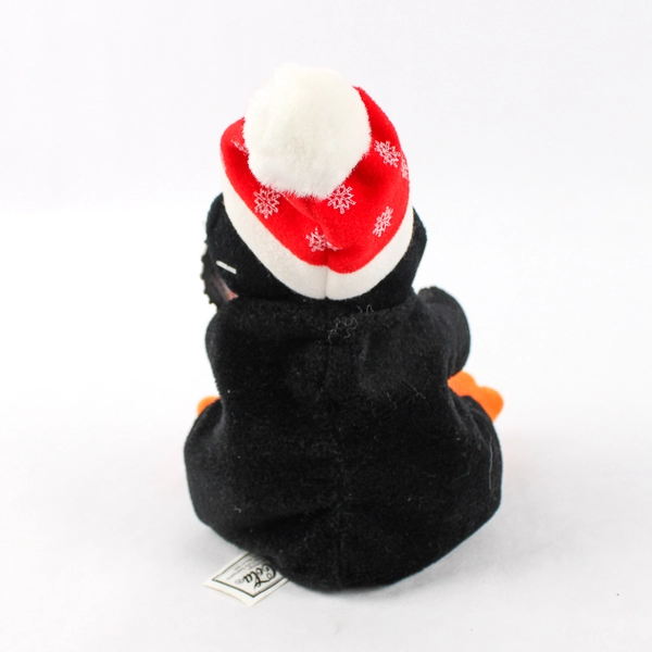 Collectible Coca-Cola Bean Bag Plush Penguin W/ Beanie Hat W/ Tag