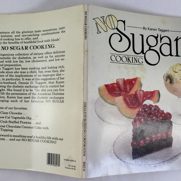 No Sugar Cooking by Karen Taggert 1985 Paperback - Pre-Owned with Stains