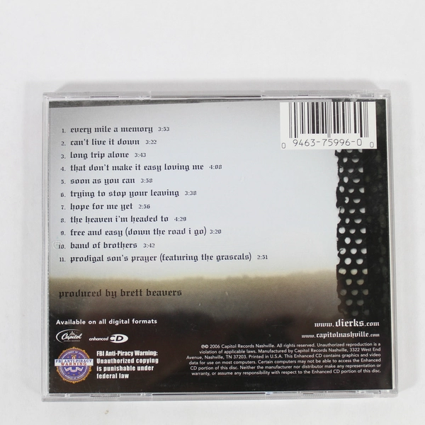 Dierks Bentley Long Trip Alone CD 2006 Country Music Pre-Owned, Scratched