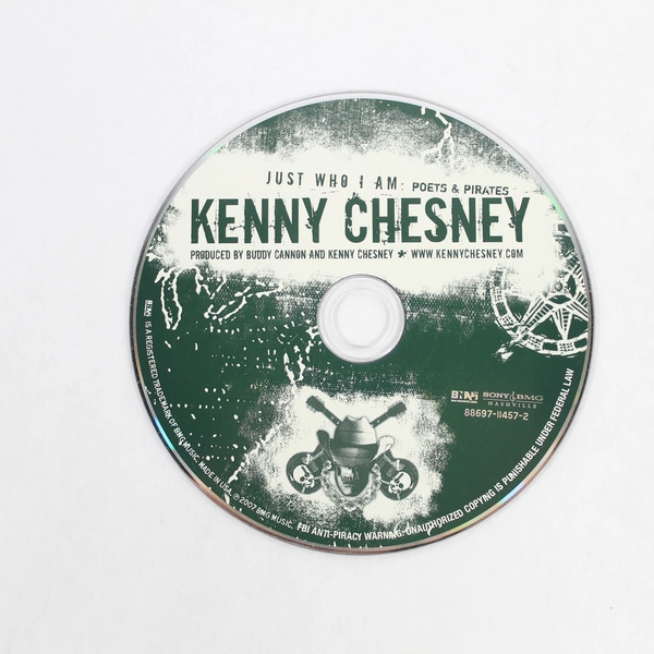 Kenny Chesney Just Who I Am Poets and Pirates CD 2007 Country Pop Pre-owned