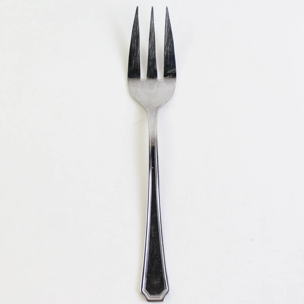 Towle Large Solid Cold Meat Serving Fork, Annandale 18/8 Stainless Steel 9.25"