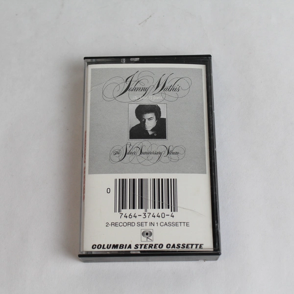 Johnny Mathis The Silver Anniversary Album Cassette 1981 - Pre-Owned, Crack