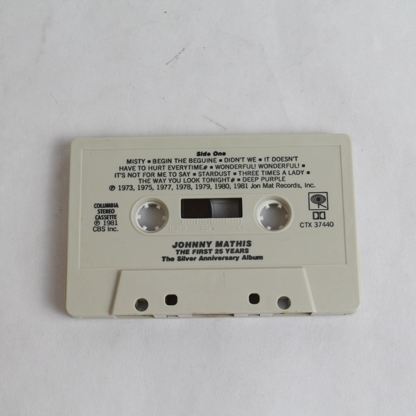 Johnny Mathis The Silver Anniversary Album Cassette 1981 - Pre-Owned, Crack