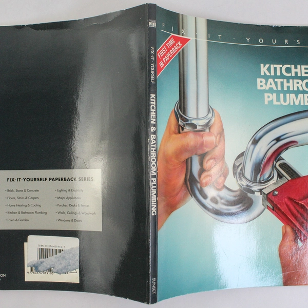Kitchen & Bathroom Plumbing Time-Life Book 1994 PB DIY Guide Pre-Owned