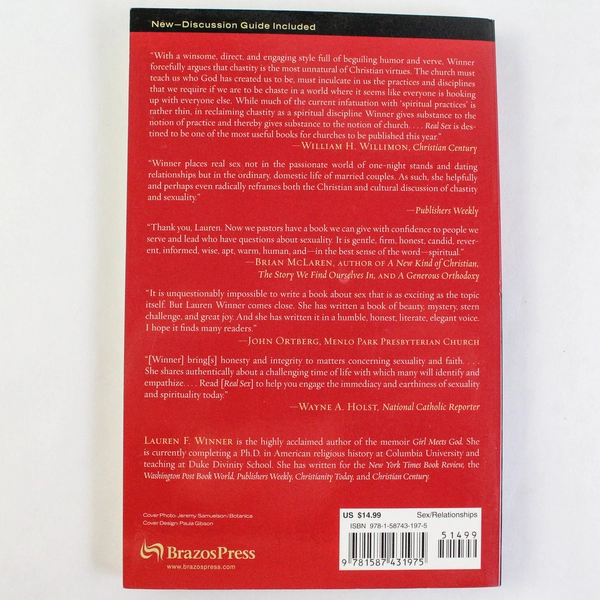 Real Sex: The Naked Truth About Chastity by Lauren F. Winner PB 2005