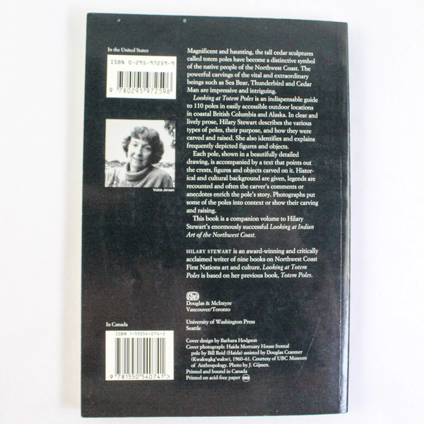 Looking at Totem Poles by Hilary Stewart 1993 UW Press PB Good Condition