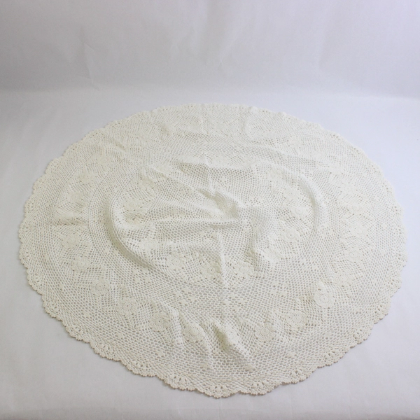 Large Mixed Lot of White and Off-White Tablecloths for DIY Fabric Crafts Flawed