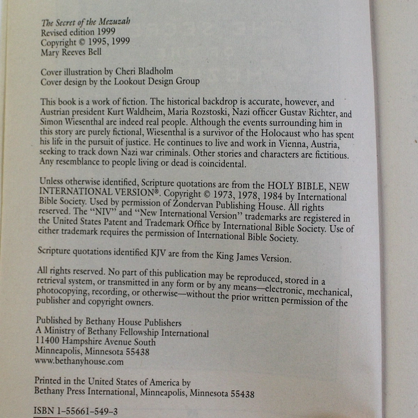 Passport to Danger: Secret of the Mezuzah by Mary Bell - Pre-Owned PB