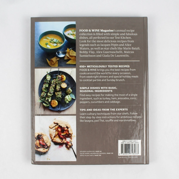 Food & Wine Annual Cookbook 2015 by Dana Cowin An Entire Year of Recipes HC