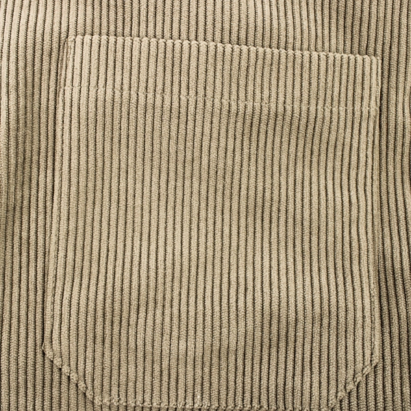 Dazy Taupe Corduroy Long-Sleeved Button-Up Shirt Women's Medium