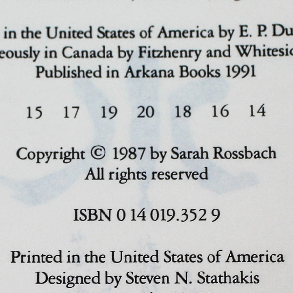 Interior Design with Feng Shui by Sarah Rossbach 1991 Arkana Books Paperback