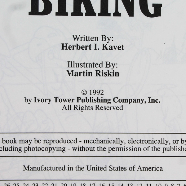 Biking by Herbert I Kavet 1992 Hardcover Ivory Tower Publishing