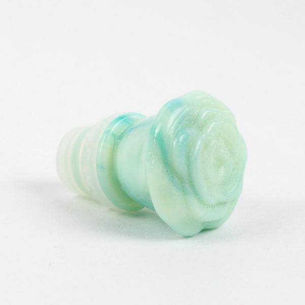 Vintage Avon Green Swirl Milk Glass Pitcher With Stopper and Basin