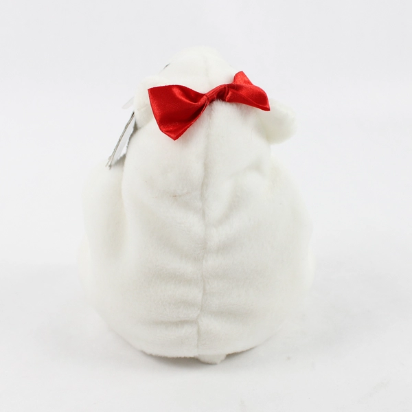 Collectible Coca-Cola Bean Bag Plush White Polar Bear W/ Hair Bow W/ Tag