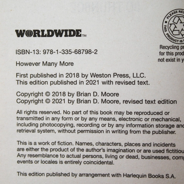 However Many More by Bo Thunboe - Jake Houser Mystery PB 2021 Good Condition