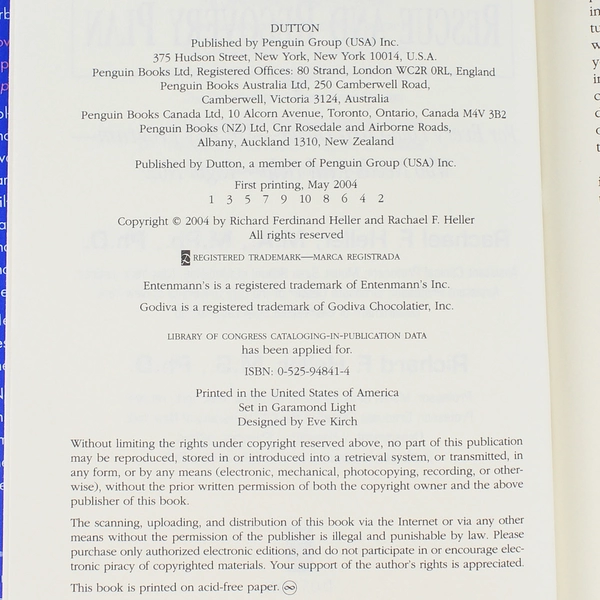 7-Day Low-Carb Rescue and Recovery Plan Richard & Rachael F. Heller 2004 HC