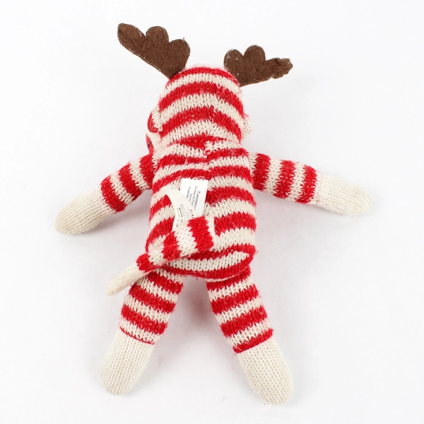 Galerie Sock Monkey Striped Red/White Plush Doll Toy Amimal