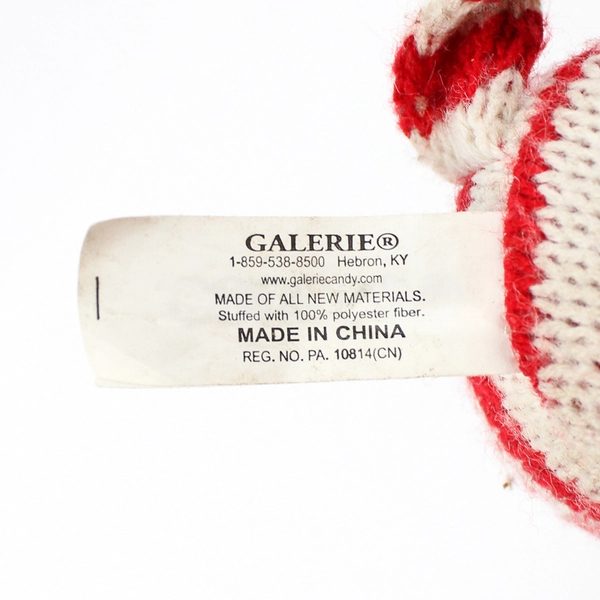 Galerie Sock Monkey Striped Red/White Plush Doll Toy Amimal