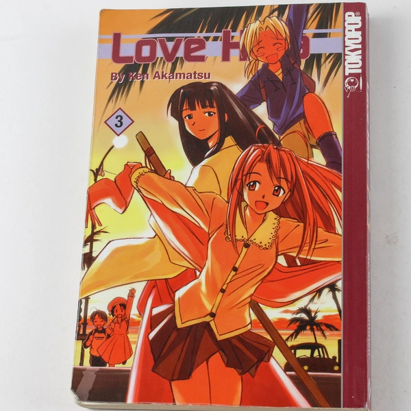 Love Hina Volume 3 by Ken Akamatsu 2002 Manga Paperback - Good Condition