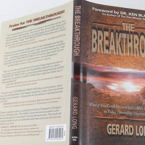 The Breakthrough by Gerald Long 2010 Hardcover Book - Good Condition