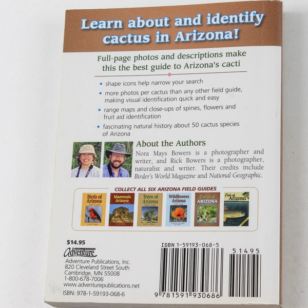 Cactus of Arizona Field Guide by Nora & Rick Bowers 2008 Paperback Book