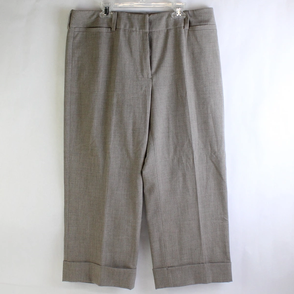 Rafaella Women's Capri Pants Gray Stretch Size 10