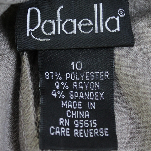 Rafaella Women's Capri Pants Gray Stretch Size 10