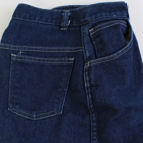 Vintage Sears Dark Wash Petite High-Rise Straight-Leg Jeans Women's Size 14
