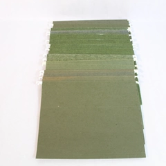 Lot of 25 Unbranded Letter Size Hanging Green File Folders Office Supplies