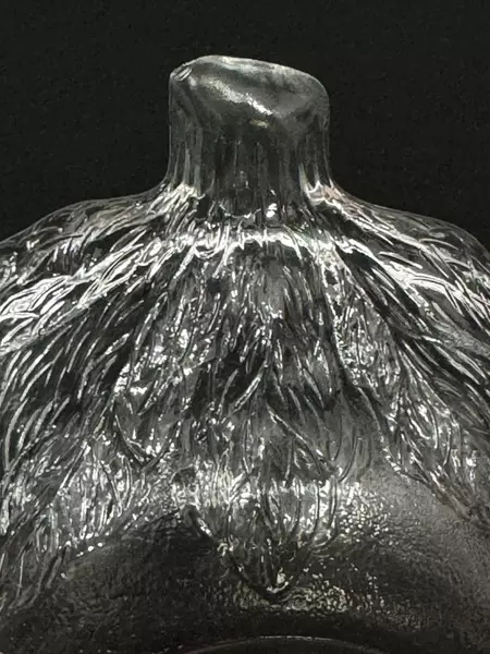 Vintage KIG Indonesia Glass Tomato Bowl 6" Decorative Serveware Collectible