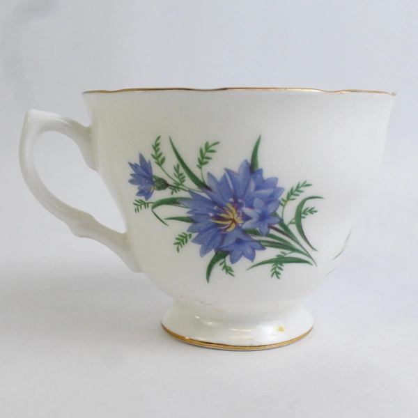 Set of 2 Ridgway Potteries Royal Vale blue Cornflower Cup And Saucer Sets