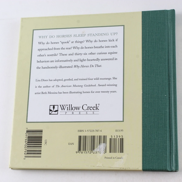 Why Horses Do That by Lisa Dines Curious Equine Behaviors Book HC