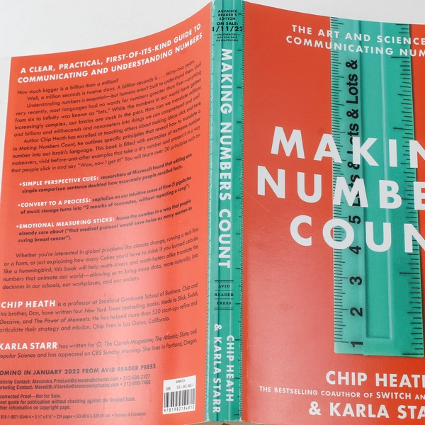 Making Numbers Count by Karla Starr & Chip Heath 2022 Paperback Good